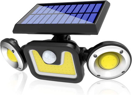 Outdoor Solar Lights with 3 Adjustable Head for Porch Garden Patio Kings Warehouse