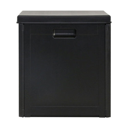 Outdoor Storage Box 80L Container Lockable Garden Toy Tool Shed Black Furniture Kings Warehouse
