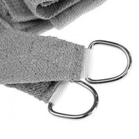 Outdoor Sun Shade Sail Canopy Grey Rectangle 3 x 4M Kings Warehouse