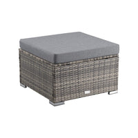 Outdoor wicker ottoman in Grey Kings Warehouse