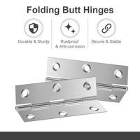 Pack of 20 Hinge 3 Inch Stainless Steel Door Hinges Cabinet Door Hinges Furniture Kings Warehouse