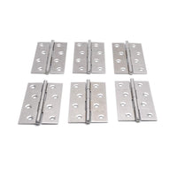 Pack of 6 Hinge 3.5 Inch Stainless Steel Door Hinges Cabinet Door Hinges Furniture Kings Warehouse