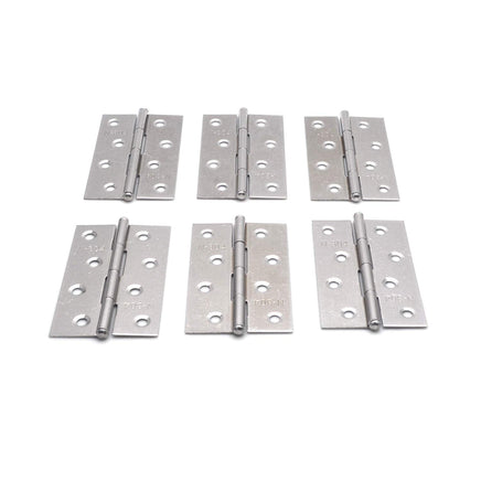 Pack of 6 Hinge 3.5 Inch Stainless Steel Door Hinges Cabinet Door Hinges Furniture Kings Warehouse
