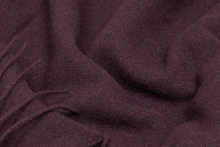 Paddington Throw - Fine Wool Blend - Plum Kings Warehouse