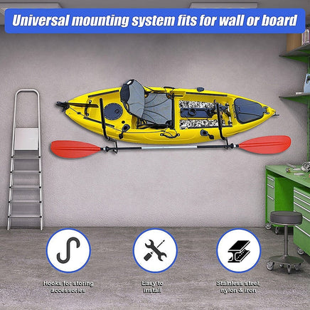 Pair Kayak Storage Rack Hanger Supporter Carrier Surfboard Holder Wall Bracket Tools Kings Warehouse