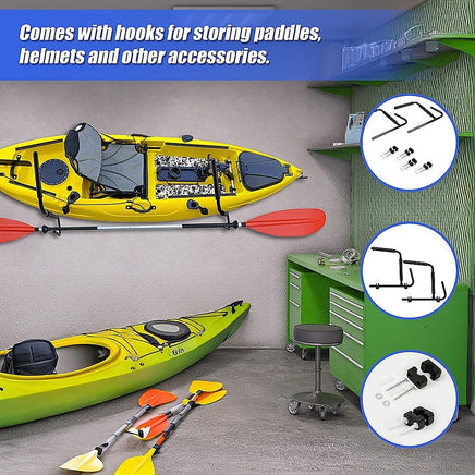 Pair Kayak Storage Rack Hanger Supporter Carrier Surfboard Holder Wall Bracket Tools Kings Warehouse
