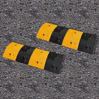 Pair of 1m Long 60T Load Rubber Speed Bump Hump Modular Speed Humps Road Hump Home & Garden Kings Warehouse