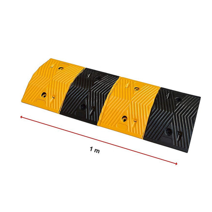 Pair of 1m Long 60T Load Rubber Speed Bump Hump Modular Speed Humps Road Hump Home & Garden Kings Warehouse