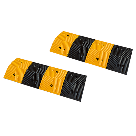 Pair of 1m Long 60T Load Rubber Speed Bump Hump Modular Speed Humps Road Hump Home & Garden Kings Warehouse
