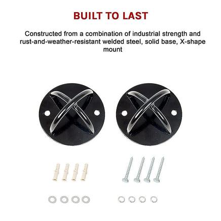 Pair of Wall Cross Anchor Mounts Kings Warehouse