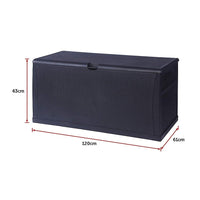 Patio Deck Box Outdoor Storage Plastic Bench Box 450 Litre Home & Garden Kings Warehouse