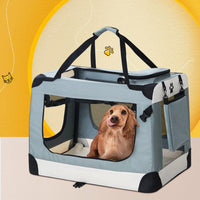 Pet Carrier Soft Crate Dog Cat Travel 70x52CM Portable Foldable Car Large Pet Care Kings Warehouse