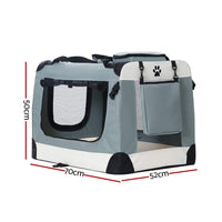 Pet Carrier Soft Crate Dog Cat Travel 70x52CM Portable Foldable Car Large Pet Care Kings Warehouse