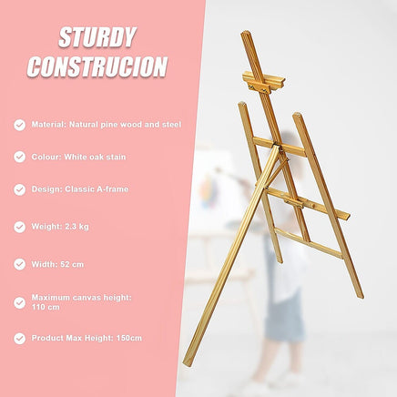 Pine Wood Easel Artist Art Display Painting Shop Tripod Stand Wedding Home & Garden Kings Warehouse