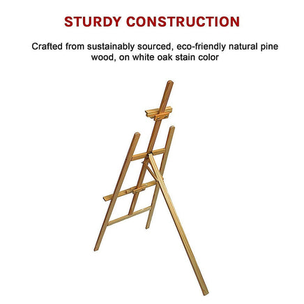 Pine Wood Easel Artist Art Display Painting Shop Tripod Stand Wedding Home & Garden Kings Warehouse