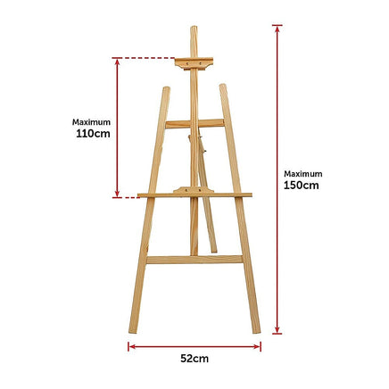 Pine Wood Easel Artist Art Display Painting Shop Tripod Stand Wedding Home & Garden Kings Warehouse
