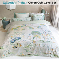PIP Studio Japonica White Quilt Cover Set Queen Home & Garden Kings Warehouse