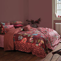 PIP Studio Poppy Stitch Red Cotton Quilt Cover Set King Home & Garden Kings Warehouse
