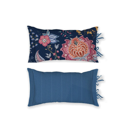 PIP Studio Tree of Life Dark Blue Oblong Cushion Home & Garden Kings Warehouse