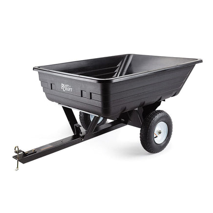 PLANTCRAFT 400LBS Poly Dump Cart Garden Tip Trailer Tray Tow Quad ATV Ride Home & Garden Kings Warehouse