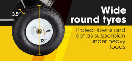 PLANTCRAFT 400LBS Poly Dump Cart Garden Tip Trailer Tray Tow Quad ATV Ride Home & Garden Kings Warehouse