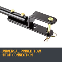 PLANTCRAFT Tow Behind Broadcast Spreader 90kg 105L Seed Fertiliser Tow Rotary Kings Warehouse