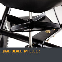 PLANTCRAFT Tow Behind Broadcast Spreader 90kg 105L Seed Fertiliser Tow Rotary Kings Warehouse