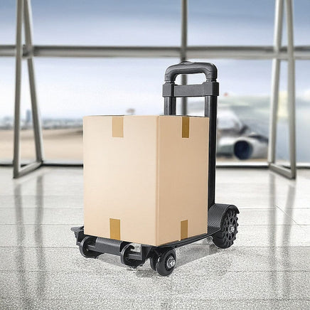 Portable Cart Folding Dolly Push Truck Hand Collapsible Trolley Luggage 70Kg Tools Kings Warehouse
