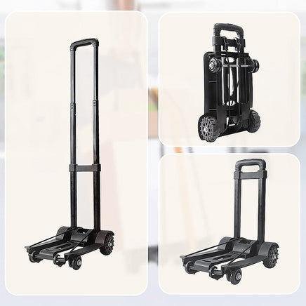 Portable Cart Folding Dolly Push Truck Hand Collapsible Trolley Luggage 70Kg Tools Kings Warehouse