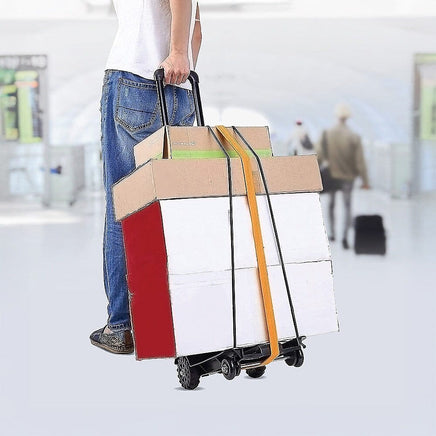 Portable Cart Folding Dolly Push Truck Hand Collapsible Trolley Luggage 70Kg Tools Kings Warehouse