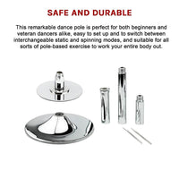 Portable Dance Pole Dancing Spinning Home Gym Fitness Sports & Fitness Kings Warehouse