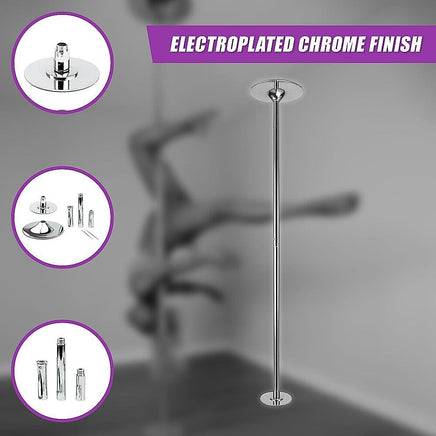 Portable Dance Pole Dancing Spinning Home Gym Fitness Sports & Fitness Kings Warehouse