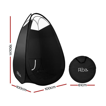 Portable Pop Up Tanning Tent - Black Health & Beauty Kings Warehouse