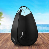 Portable Pop Up Tanning Tent - Black Health & Beauty Kings Warehouse
