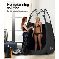 Portable Pop Up Tanning Tent - Black Health & Beauty Kings Warehouse