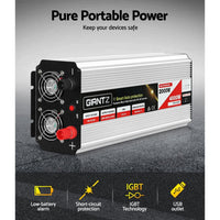 Power Inverter 2000W or 4000W Pure Sine Wave 12V-240V Camping Boat Caravan End of Year Clearance Sale Kings Warehouse