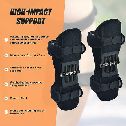 Power Knee Stabiliser Pad Lift Joint Support Powerful Rebound Spring Force Health & Beauty Kings Warehouse
