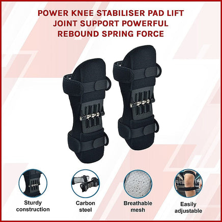 Power Knee Stabiliser Pad Lift Joint Support Powerful Rebound Spring Force Health & Beauty Kings Warehouse