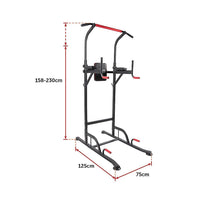 Power Tower Chin Up Bar Push Pull Up Knee Raise Weight Bench Gym Station Sports & Fitness Kings Warehouse