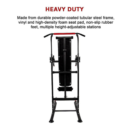 Power Tower Pull Up Weight Bench Dip Multi Station Chin Up Home Gym Equipment Sports & Fitness Kings Warehouse