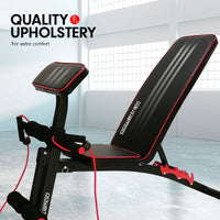 Powertrain Adjustable FID Home Gym Bench with Preacher Curl Pad Kings Warehouse