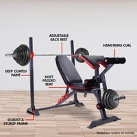 Powertrain Adjustable Weight Bench Home Gym Bench Press - 301 Kings Warehouse
