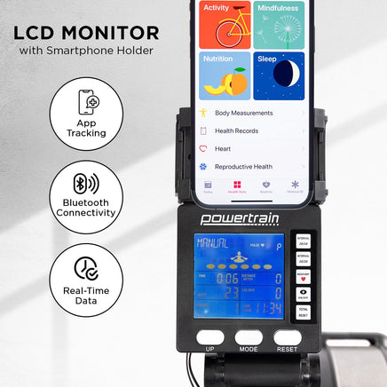 Powertrain Air Rowing Machine Resistance Rower for Home Gym Cardio Kings Warehouse