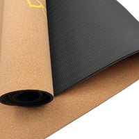 Powertrain Cork Yoga Mat with Carry Straps Home Gym Pilates - Chakras Sports & Fitness Kings Warehouse