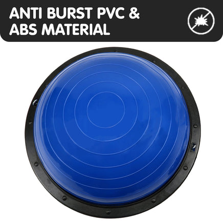 Powertrain Fitness Yoga Ball Home Gym Workout Balance Trainer Blue Kings Warehouse