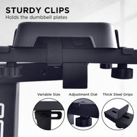 Powertrain GEN2 Pro Adjustable Dumbbell Set - 2 x 25kg (50kg) Home Gym Weights with Stand Kings Warehouse