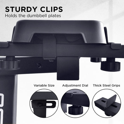 Powertrain GEN2 Pro Adjustable Dumbbell Set - 2 x 25kg (50kg) Home Gym Weights with Stand Kings Warehouse