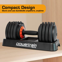 Powertrain GEN2 Pro Adjustable Dumbbell Weights- 25kg Kings Warehouse