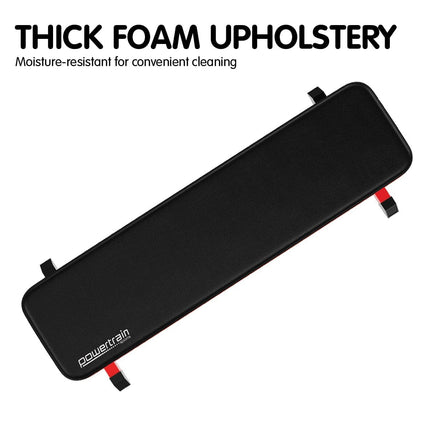 Powertrain Height-Adjustable Exercise Home Gym Flat Weight Bench Sports & Fitness Kings Warehouse