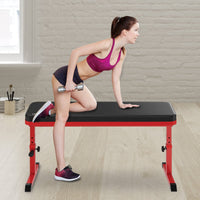 Powertrain Height-Adjustable Exercise Home Gym Flat Weight Bench Sports & Fitness Kings Warehouse